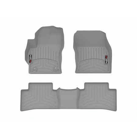 Weathertech Grey, Front and Rear Floorliners 461775-1-2