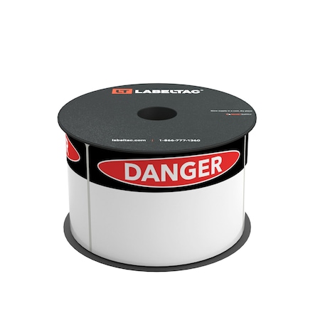 Labeltac LabelTac 4 and Pro Model Die-Cut Danger OSHA Header Roll 3in  x  5in, 200 labels/roll LT35DANGA