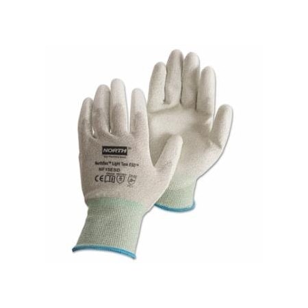 North NorthFlex Light Task, ESD Gloves, 8/Medium, Gray, 12PK 068-NF15ESD/8M