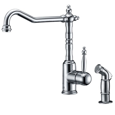 Anzzi Locke Single-Handle Kitchen Faucet in Polished Chrome KF-AZ037