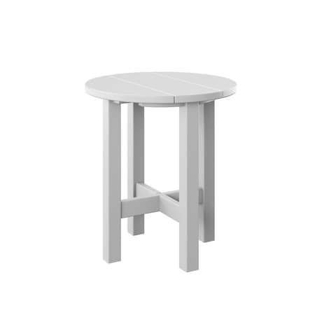 Polybird ROUND END TABLE     WHITE POLYBIRD P53