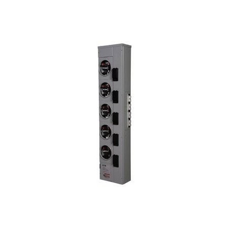 Eaton Meter Sockets Meter Stack 1200A 240V 3Ph 4Wire 5Jaws Type BR 3MM512R12