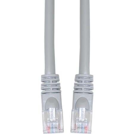 Cable Wholesale Cat6 Gray Copper Ethernet Patch Cable, Snagless/Molded Boot, POE Compliant, 3 foot 10X8-02103