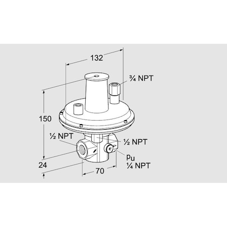 Honeywell Kromschroder REG, PRESS, GAS, VGBF 15TN40 2 KS86044900