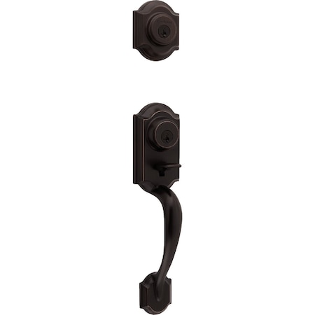Kwikset Montara Handleset w/Juno Knob SmartKey Venetian Bronze 95530-019