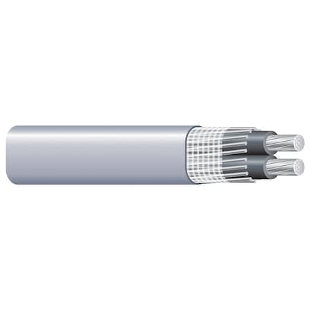 Southwire Service Entrance Cable, 3 Conductor, Aluminum Conductor, PVC Insulation, Gray Sheath 4/0-4/0-4/0X250
