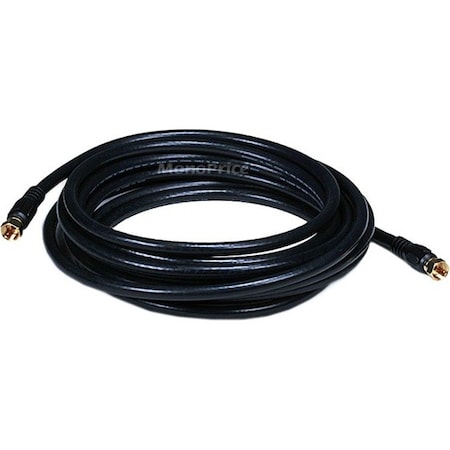 Monoprice Coaxial Cable, RG-6, 15 ft., Black 6314