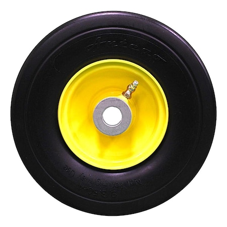 Antego 9x3.50-4 Flat Free Tire fits John Deere 38in 48in 54in, 4in Hub, 3/4in Caged Roller bearings, 2PK A422503100651PU93504