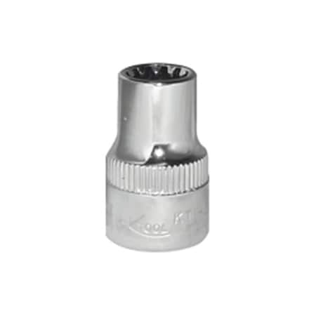 K-Tool International K Tool International 0.37 in. Drive Chrome Spline Socket, 0.43 in. KTI-20214