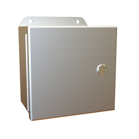 Hammond Latches Electrical Enclosure, 6 in H, 4 in D, 6 in W, 12, 13, 3R, 4, 4X, Aluminum EJ664AL