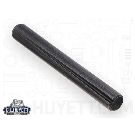 Huyett Type A Grooved Pin, Alloy Steel, 0.188 in Dia x 0.185 in Small End Dia x 1.500 in Length GPA-0187-1500-A