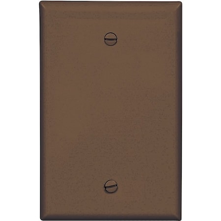 Arrow Hart Wallplate, 3-1/2 in L, 1/4 in W, 1 -Gang, Polycarbonate, Brown, High-Gloss, Screw Mounting PJ13B