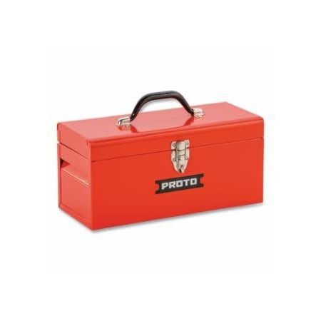 Proto General Purpose Tool Box, Single Latch, 19-1/2 in W x 8 in D x 7 in H, Steel, Red 577-9977-NA