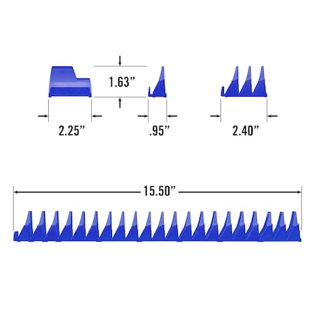 Ernst Manufacturing 20 Tool Magnetic Modular Wrench Pro - Blue 5405M