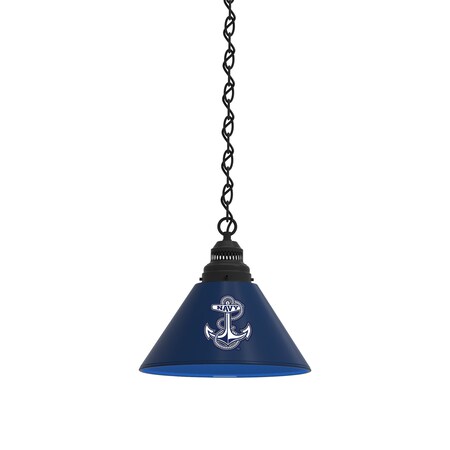 Holland Bar Stool Co US Naval Academy NAVY Pendant Light, Black Fixture BL1BKUSNavA