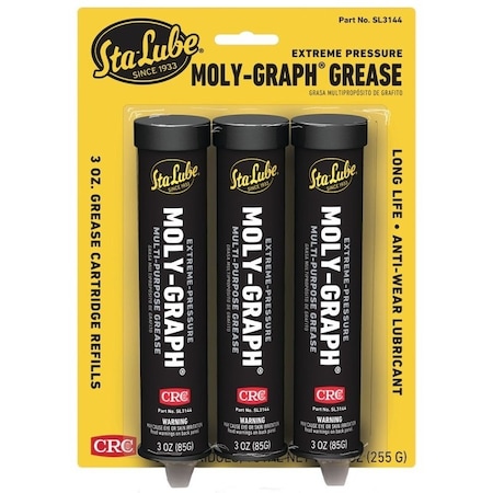 Sta-Lube Grease, 3 oz, Gray SL3144