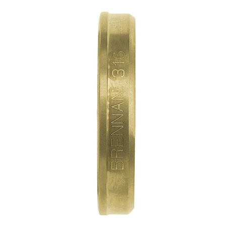 Brennan Industries Ferrule, Brass, 1/8 in N0319-B-02-B