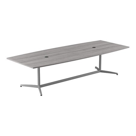 Bush Business Furniture Conference Table, Gray, Laminate/Wood 99TBM120PGSVK