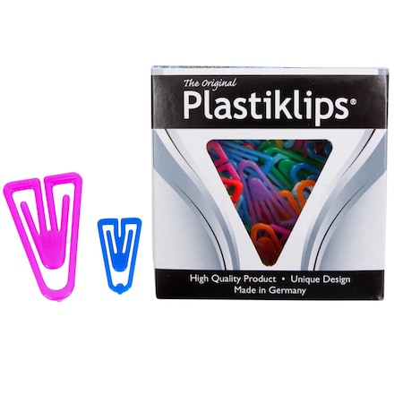 Plastiklips Paper Clips, Assorted Sizes, Assorted Colors, 315PK LP-3150