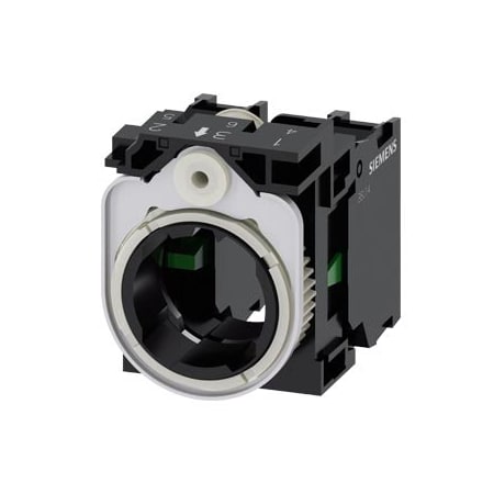 Siemens holder, 3-way, plastic, 1 NO, 1 NO, screw terminal 3SU1500-1AA10-1NA0