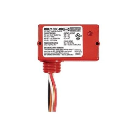 Functional Devices-Rib Enclosed Relay, 10A, SPDT RIB21CDC-RD