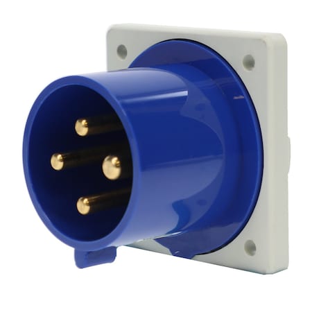 Walther-Werke Pin and Sleeve Inlet, 30A, 3Ã¸ 250 or 230, 3 Phase, 3 Pole, NEMA Not Rated 635409