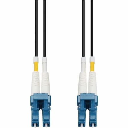 Add-On 60M LC TO LC BLACK OS2 DUPLEX OFNR (RISER-RATED) SMF FIBER OUTDOOR PATCH CABLE ADD-LC-LC-60M9SMFIO-BK