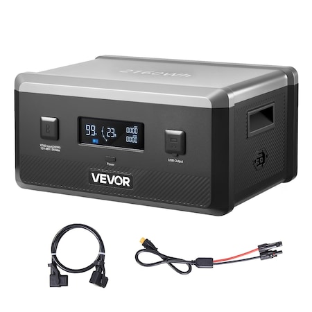 Vevor Extra Battery for Portable Power Station 2160Wh LiFePO4 Expansion Battery Q2400BP