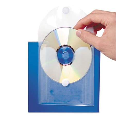 Cb Distributing Top Loaded Adhesive CD/DVD Pockets 1 CD/DVD CLEAR, 5PK ST950009