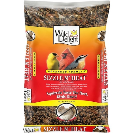 Wild Delight Sizzle N' Heat Wild Bird Food, Blended, 14 lb Bag 372140