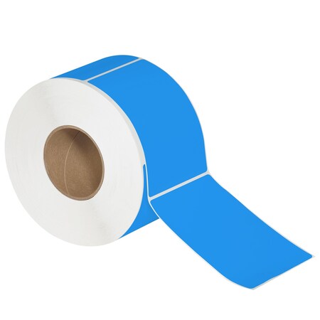 Tape Logic 4 x 6in Fluorescent Blue Thermal Transfer Labels, 4PK THL147BE