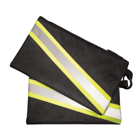 Klein Tools TRADESMAN PRO 4POCKET HIGH VISIBILITY SOFT SIDED ZIPPER BAG, 1680D BALLISTIC WEAVE 55599