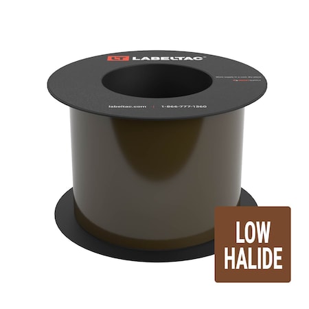 Labeltac Low Halide Supply 4in x 75ft LT9, Brown LT410LH-C