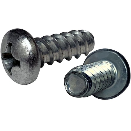 Newport Fasteners #6-19 x 3/8 in, Zinc Plated Steel Pan Head Phillips Drive, 2000 PK 366106-2000