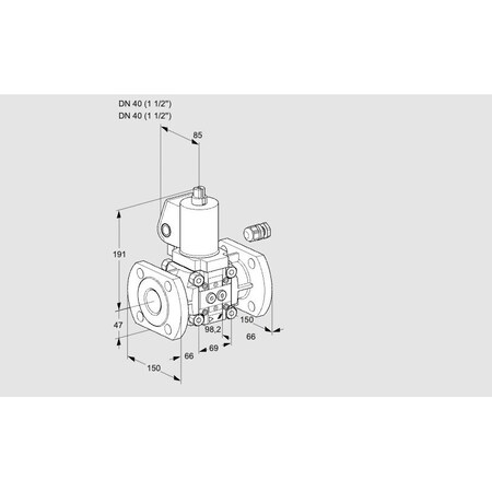 Honeywell Kromschroder Solenoid Valve for Gas, Class A, EN 161, IP65, SIL 3 KS88018243