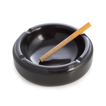 Bey Berk International Bey-Berk International  Hand Crafted Black Marble Ashtray, Balck MJ102
