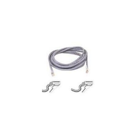 Belkin 15FT CAT5E PATCH CABLE, UTP, GRAY PVC JACKET, 24AWG, T568B, 50 MICRON, GOLD PLAT A3L791-15