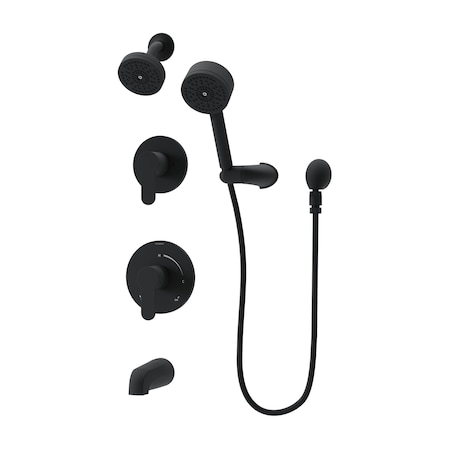 Symmons Identity HydroMersion Double Handle Tub and Shower Diverter Trim Kit (Valve Not Included) 6796MB15TRM