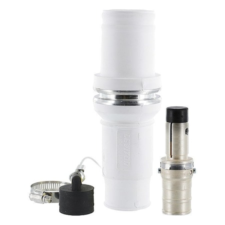 Leviton Single Pole Inline, 898 A, Male, White 49M53-W