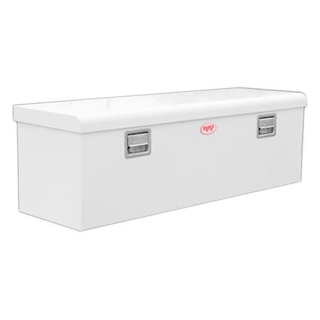 Rki M54-1NM Single Lid Steel Chest Tool Box for Medium size Trucks, White RKIM54-1NM