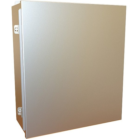 Hammond Clamps Electrical Enclosure, 16 in H, 6 in D, 14 in W, 12, 13, 3R, 4, 4X, Stainless Steel 1414N4SSO6