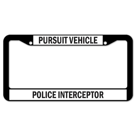 Signmission Pursuit Vehicle Police Interceptor, License Plate Cover D-LPF-05-53