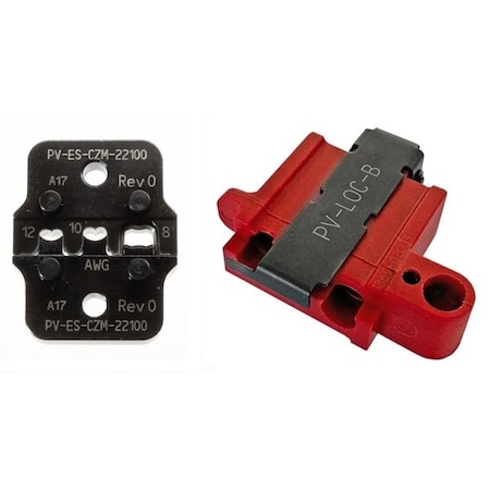 Staubli INSERT for MC4 Crimp Pliers for 12 and 10 AWG Open Crimp and for 8 AWG Closed Barrel Crimp Contacts 32.6021-22100