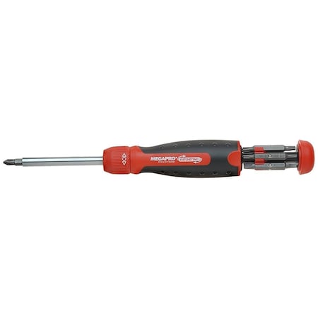 Megapro Marketingnc Megapro Marketing USA NC  13-In-1 Ratcheting Driver, Red 233586