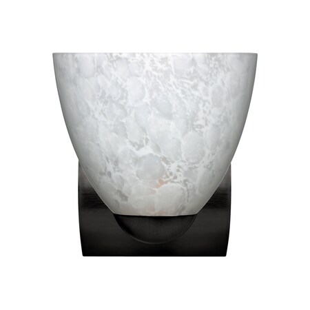 Besa Lighting Besa, Sasha Mini Sconce, Carrera, Black Finish, 1x9W LED 1WZ-757219-LED-BK