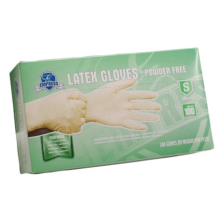 Empress Latex Glove Powder Free Small, 1000PK ELPFS2001