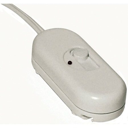 Westek Tabletop Slide Dimmer, 2.4 A, 120 V, 300 W, Halogen, Incandescent Lamp, White 4010W