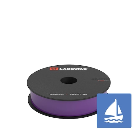 Labeltac Marine Supply 1in x 150ft LT4/Pro X, Purple LT109MN