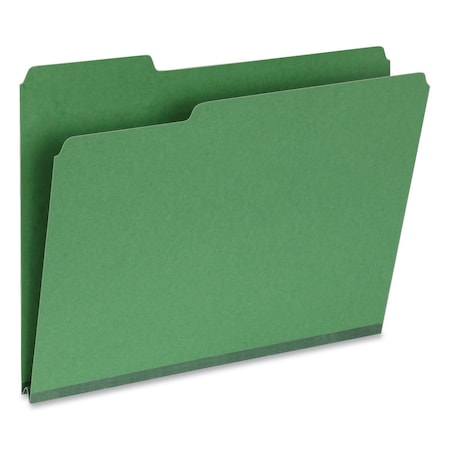 Pendaflex Recycled Colored File Folders, 1/3-Cut Tabs: Assorted, Letter Size, 1" Expansion, Green, 25PK 1007009