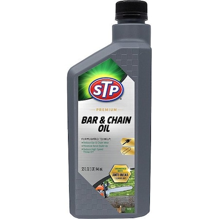 Stp Chain & Wire Rope Lubricant, 32 oz, Bottle, Petroleum Distillates Base, 120 Degrees F Max Op Temp, Amber, STP Small Engine Additives & Oils Series 18591